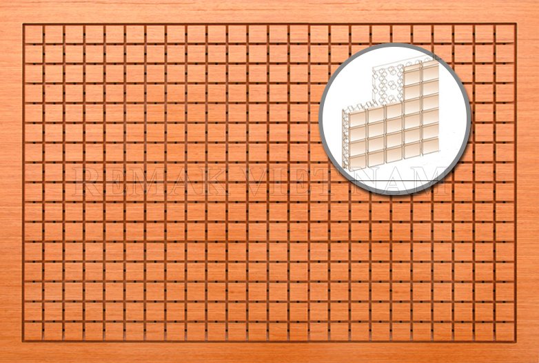 Gỗ tiêu âm rãnh vuông Remak® Groove 2