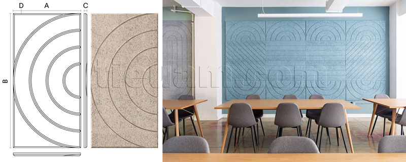 Len gỗ tiêu âm Remak® Acoustic WoodWool Arts 5