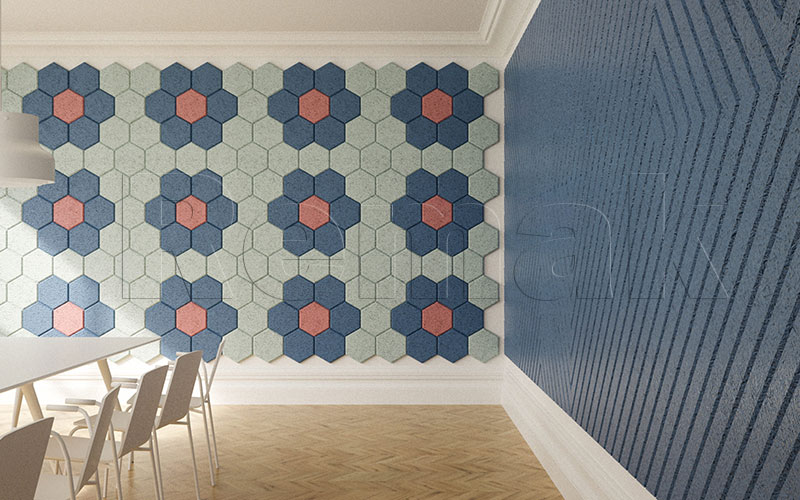 Tấm len gỗ tiêu âm trang trí WoodWool Tiles 5