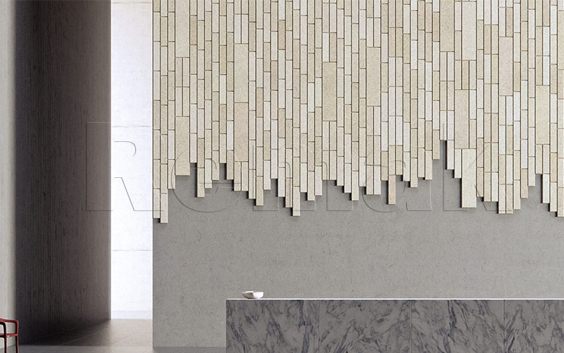 Tấm len gỗ tiêu âm trang trí WoodWool Tiles 1