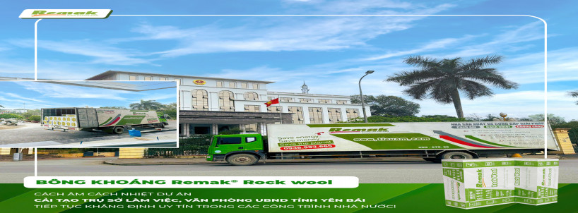 Remak Cung Cấp Bông Khoáng Cách Âm Cách Nhiệt Cho Dự Án Cải Tạo Trụ Sở UBND Tỉnh Yên Bái