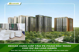 Remak Cung Cấp Xốp Chèn Khe Co Giãn PE Foam Dày 70mm Cho Dự Án Đô Thị Hiện Đại Bậc Nhất - Lumi Hanoi