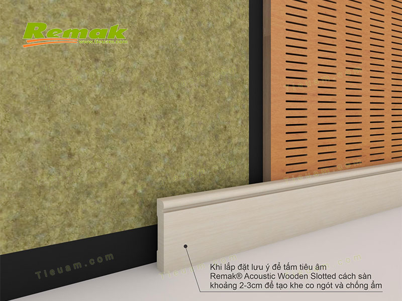 Thi công vách gỗ tiêu âm - ảnh 1